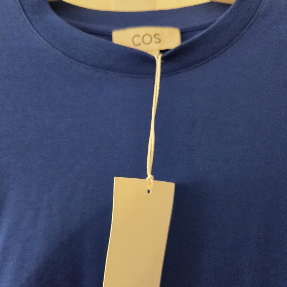 COS Blue Short Sleeve Dress